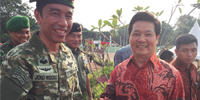 Presiden Joko Widodo Menghadiri Acara Peletakan Batu Pertama Rumah Sakit Umum TNI Angkatan Darat